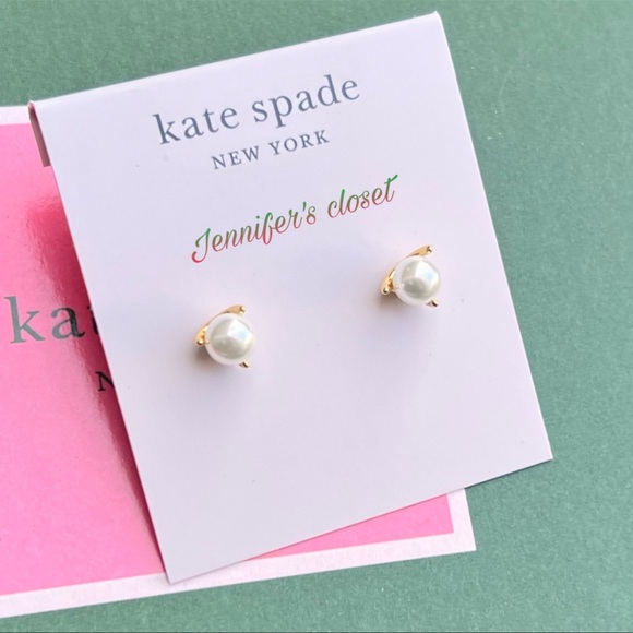 Kate Spade Mini Pearl Stud Earrings - Picture 6 of 7